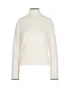 Pinko Falkland Wool And Cashmere Turtleneck Sweater In Yellow