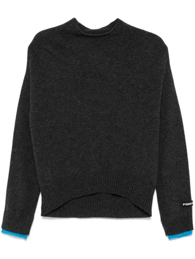Pinko Donskoy Sweater In Ie0 Grigio/turchese