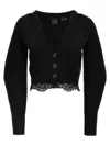 Pinko Black Dosaggio Cropped Cardigan