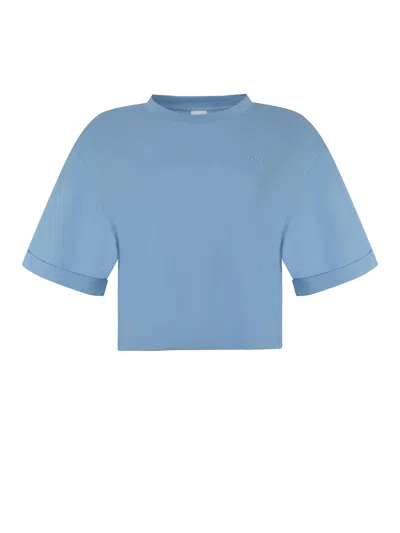 Pinko `douala` Logo T-shirt In Blue