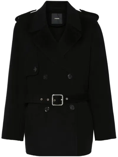 PINKO PINKO DOUBLE-BREASTED BELTED COAT