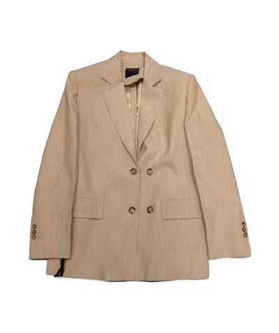 Pinko Double-breasted Blazer In Nude