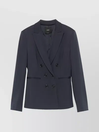 PINKO DOUBLE-BREASTED BLAZER WITH NOTCHED LAPELS