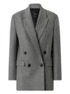 Pinko Double-breasted Wool-blend Jacket