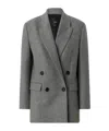 Pinko Double-breasted Wool-blend Jacket In Multi