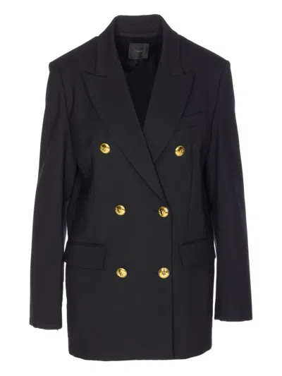 PINKO DOUBLE-BREASTED PIZZA COAT