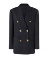 Pinko Double-breasted Suit Jacket In Black