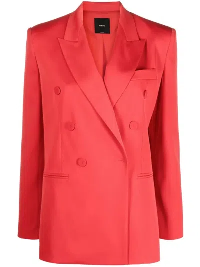 PINKO DOUBLE-BREASTED TAILORED JACKET WITH SHARP LAPELS