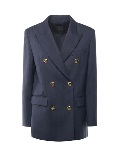 PINKO DOUBLE-BREASTED WOOL BLAZER