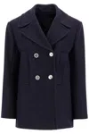 Pinko Double-breasted Wool Blend Caban