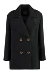 PINKO PINKO DOUBLE-BREASTED WOOL COAT