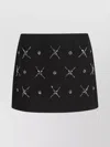 Pinko Embellished Double-layer Mini Skirt