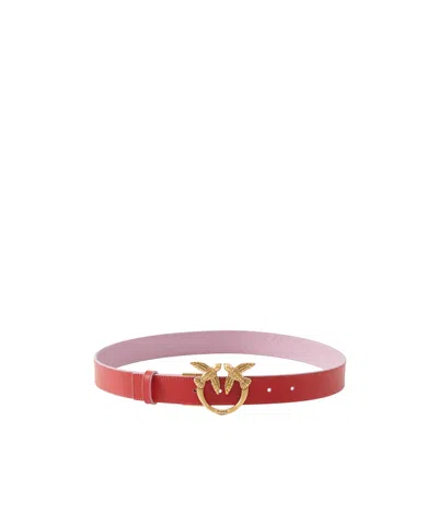 Pinko Double-face Belt With Love Birds Buckle, 3 Cm