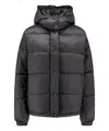 Pinko Quilted High-neck Puffer Jacket In Black