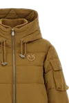 Pinko Crusca Down Jacket In Brown