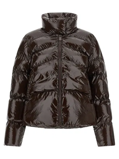 Pinko Down Jacket In Brown