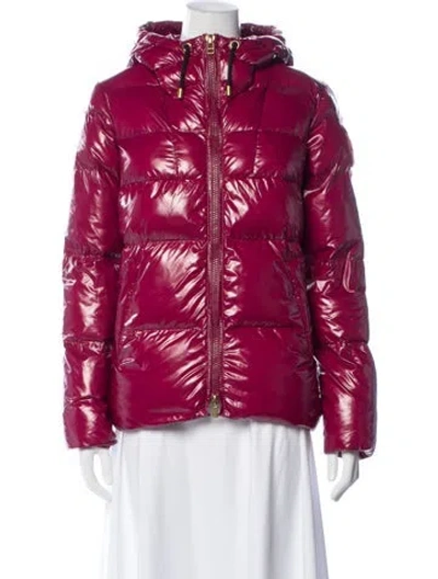 Pre-owned Pinko Down Jacket In Pink