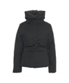 Pinko Down Jacket With High Collar In Black