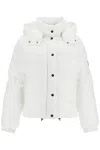 Pinko 'down Jacket With Logo Patch In 白色的