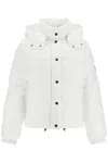 Pinko 'down Jacket With Logo Patch In Bianco Brill. (white)