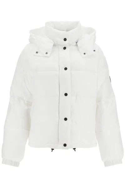 PINKO DOWN JACKET WITH LOGO PATCH