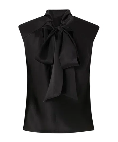 PINKO PINKO TIE-DETAIL DRAPED BLOUSE