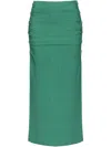 Pinko Drapierter Midirock In Green