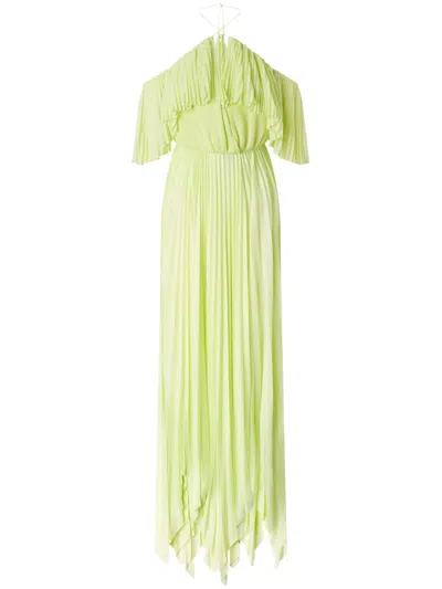 PINKO DRAPED MAXI DRESS
