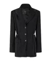 Pinko Hooded Jacket With Drawstring In Black