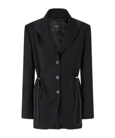 PINKO PINKO DRAWSTRING HOODED JACKET
