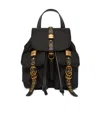 Pinko Nylon Backpack With Gold-colored Metal Details In Yellow