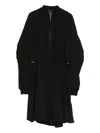 Pinko Drawstring Dress In Black