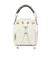 Pinko Drawstring Handbag In White