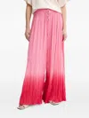 Pinko Drawstring Ombre Trousers In Pink