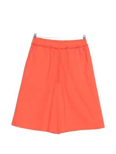 Pinko Drawstring-fastening Shorts In Orange