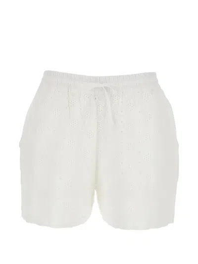 Pinko Drawstring-fastening Shorts In White