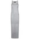 Pinko Form-fitting Grey Maxi Dress