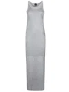 Pinko Form-fitting Grey Maxi Dress