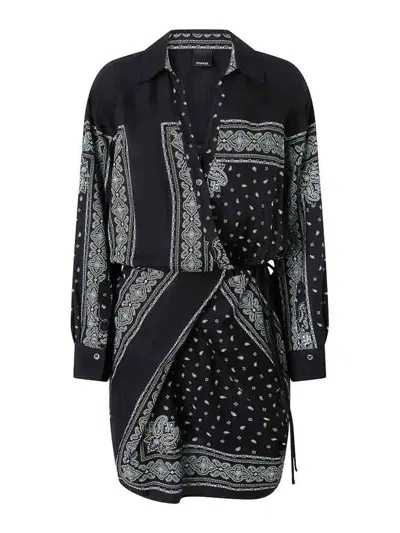PINKO VESTIDO MIDI - NEGRO