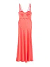 Pinko Robe Longue Élégante En Satin Brillant