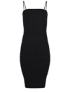 Pinko Slim-fit Dress With Thin Straps In Black