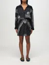 Pinko Mini-robe Chemise À Imprimé Bandana In Black