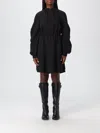 Pinko Robe Courte Avec Fermeture Zippée En Métal In Black