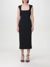 Pinko Valensole Dress In Crepe With Zip In Black