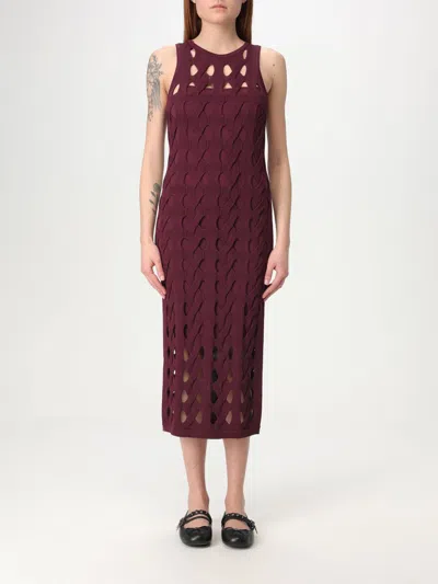 PINKO DRESS PINKO WOMAN COLOR BURGUNDY,G63426050
