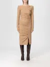 Pinko Dress  Woman Color Camel In Nude