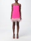 Pinko Sleeveless Zipped Dress In Fuchsia
