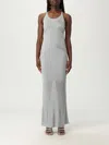 Pinko Nelson Viscose And Metallised Fibre Long Dress