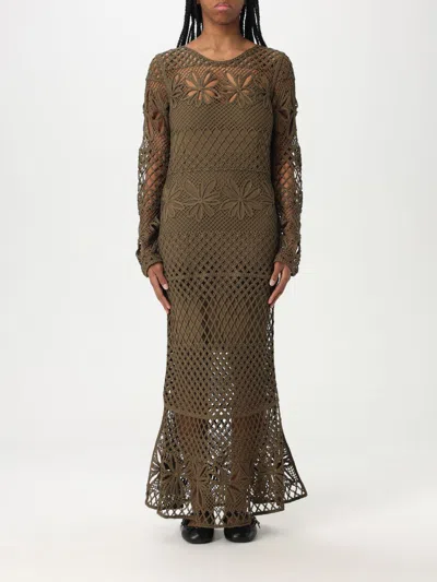 PINKO DRESS PINKO WOMAN COLOR OLIVE,425516048