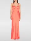 Pinko Robe Longue Élégante En Satin Brillant